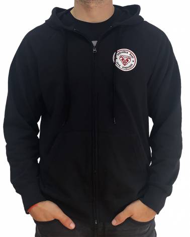 Sudadera con capucha y cremallera Black